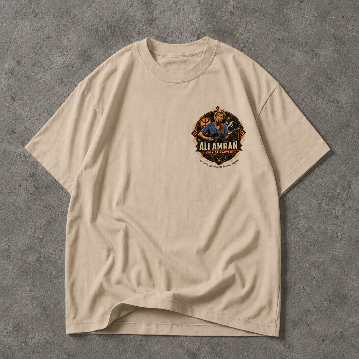 T-shirt Oversize Ali Amran – Voix de Kabylie