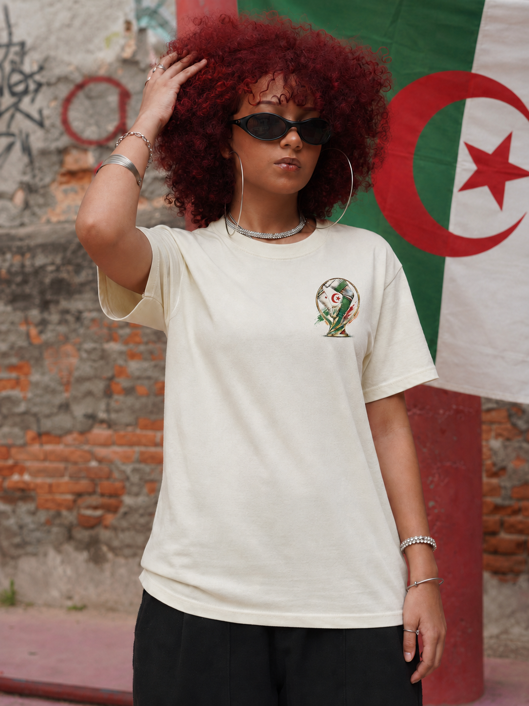 T-shirt Algérie Fan Edition ELHAMRA